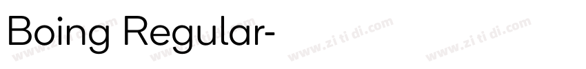 Boing Regular字体转换